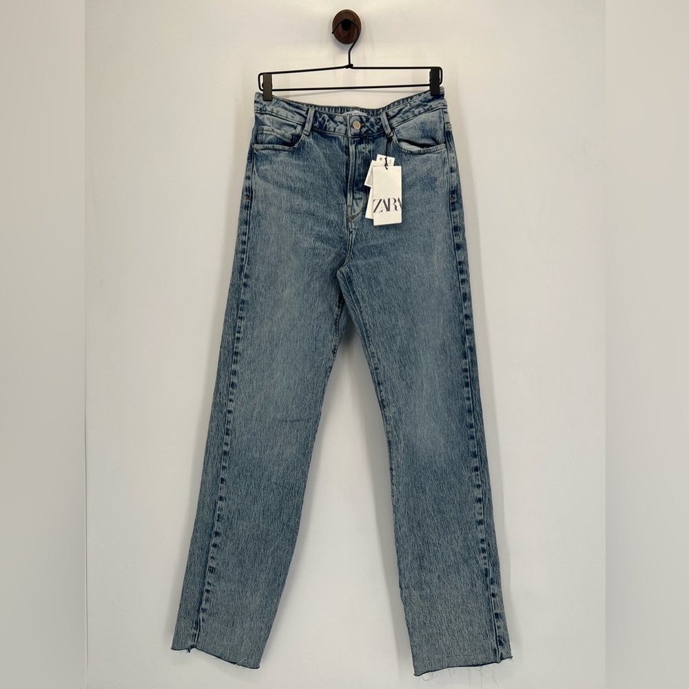 Zara Straight Long Jeans - Picture 2 of 7